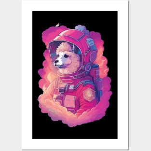 Alpaca Astronaut Posters and Art